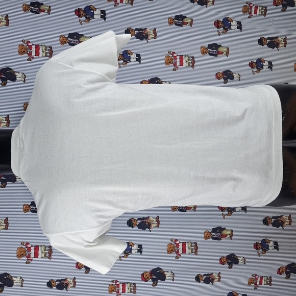 Vintage 1991 Fulton County Swim Championship Flag logo graphic white LG t-shirt - Picture 4 of 5